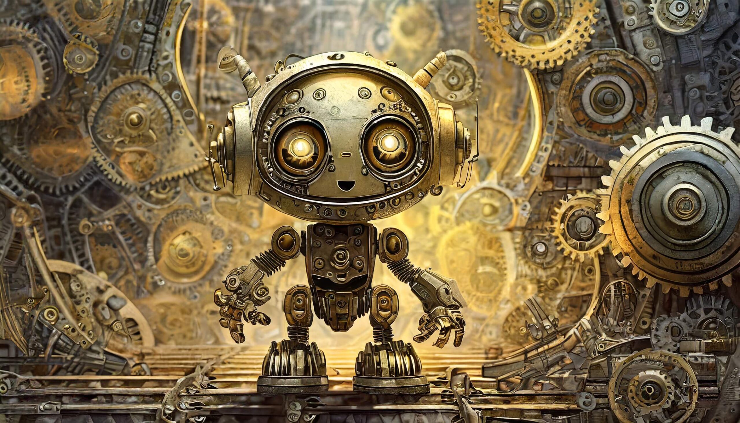 A robot playable character in Mechanica